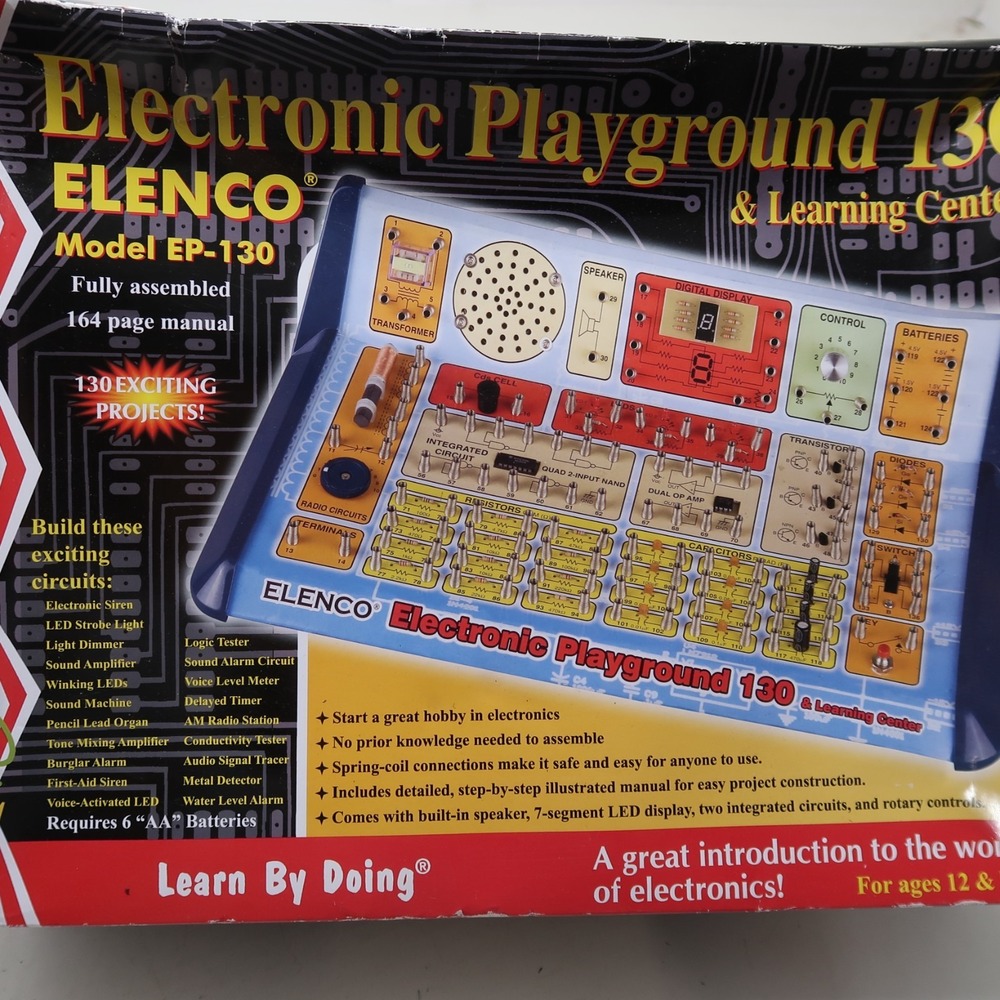 ELENCO Electronic Playground 130 Model EP-130 Learn by Doing Electricity